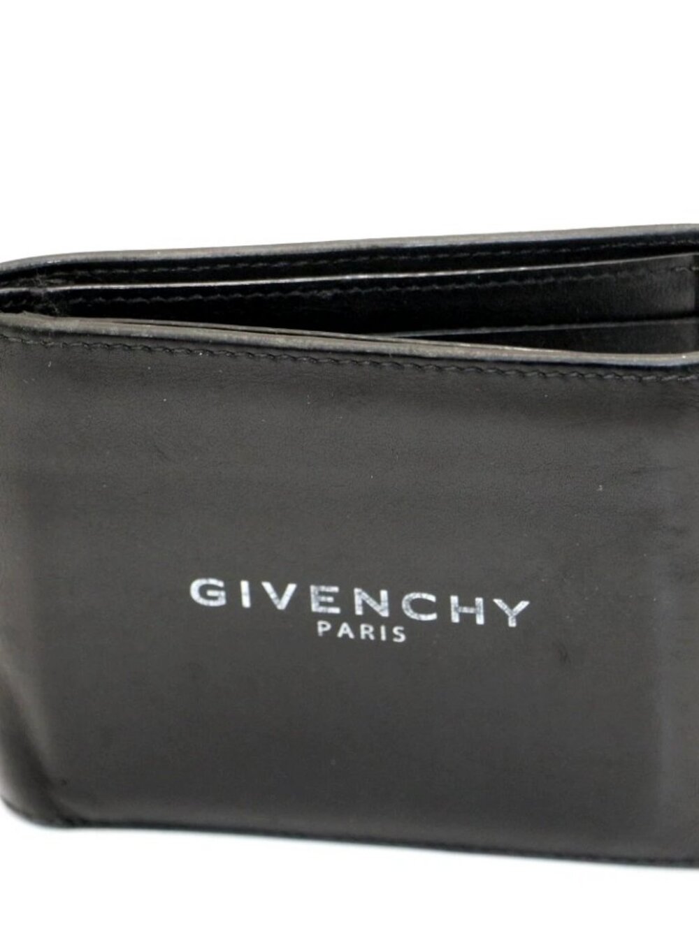 Givenchy Text Logo Billfold Wallet - Black
